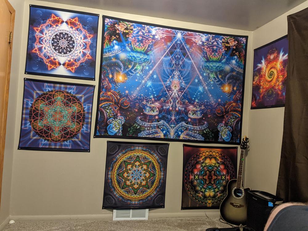 Trippy Tapestry | Psychedelic Wall Hanging | Psy | The Gates of Atlantis - Customer Photo From Jeremy
