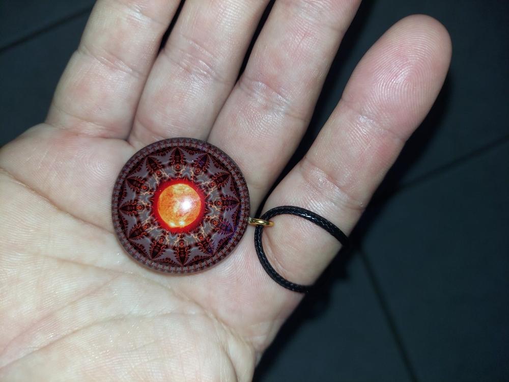 Orgone Pendant | Orgonite Necklace | EMF Protection | Sun Seed - Customer Photo From Mark Hall