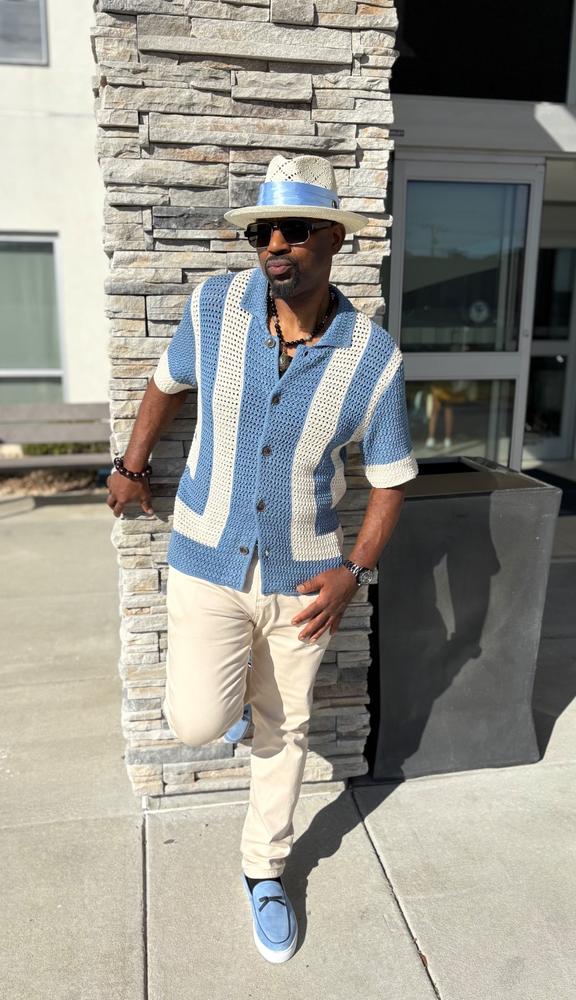 Odell Ivy Blue Suede Belgian Loafer Sneakers - Customer Photo From David Leavy