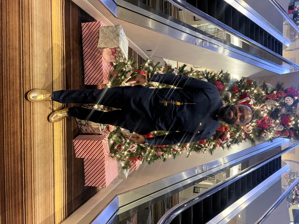 Oscar Gold Patent Leather Wholecut Brogue Sneakers - Customer Photo From Gabriel Harper
