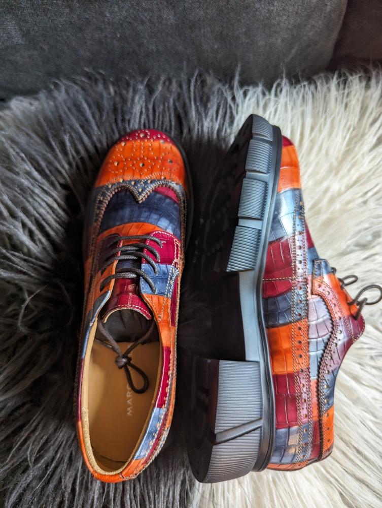 Ms. Alexander Sedona Leather Lug Wingtip Derby - Customer Photo From Dionne Saunders