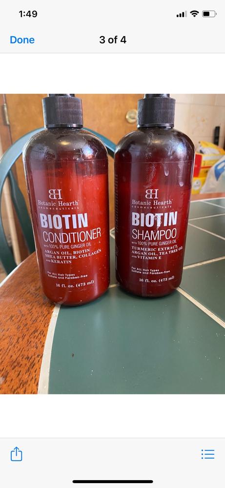 Biotin Shampoo and Conditioner - Customer Photo From Anonymous