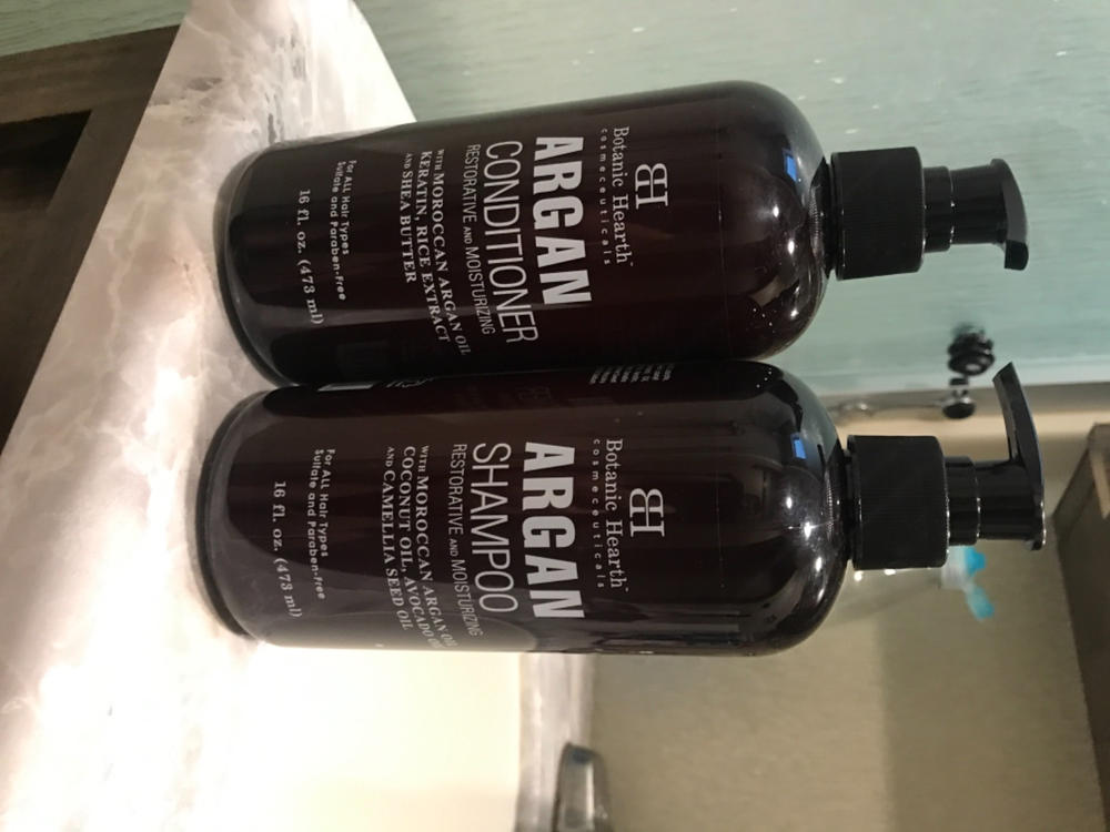 Argan Oil Shampoo and Conditioner Set - Customer Photo From Anonymous