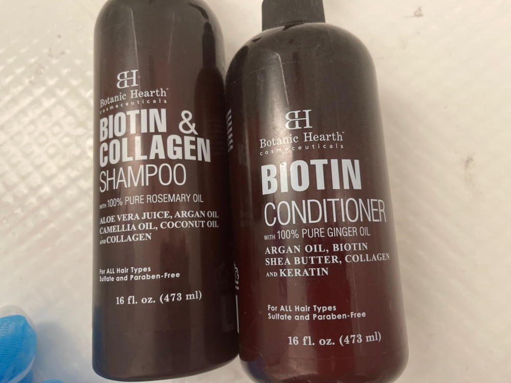 Vegan Collagen Biotin Shampoo and Conditioner Set - Customer Photo From Anonymous