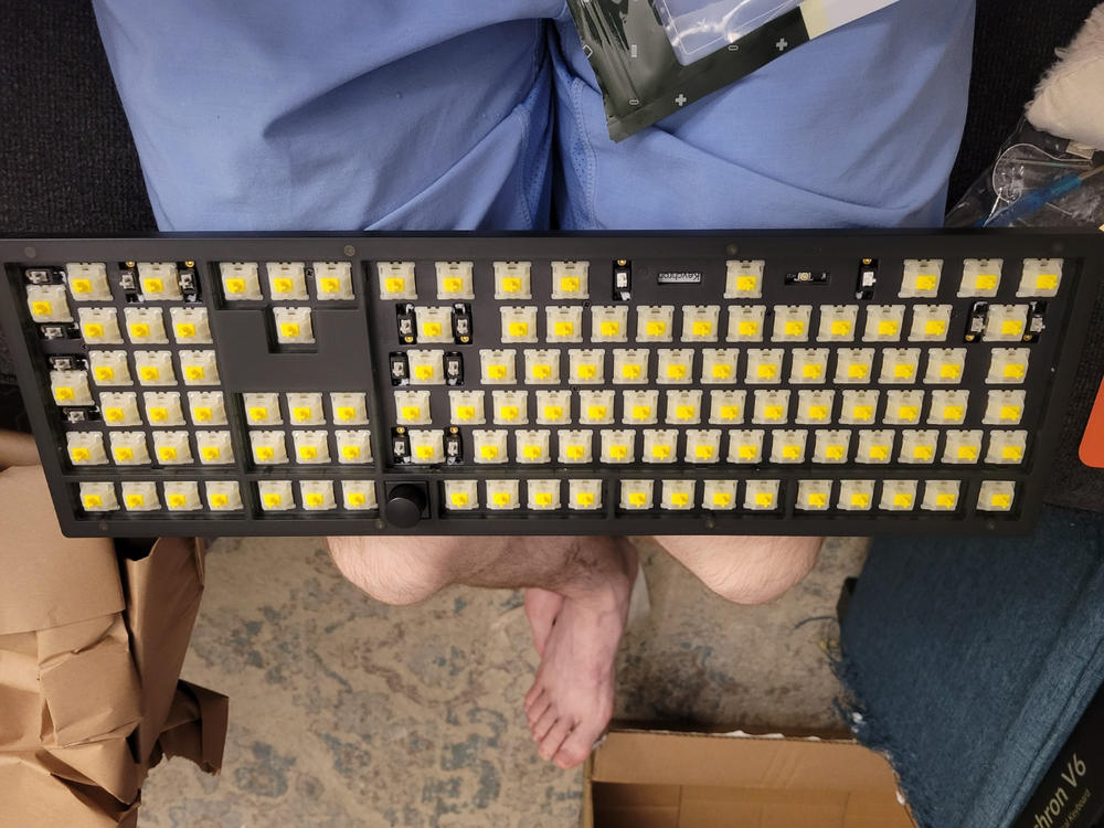 Gateron KS-3 Milky Yellow Pro Linear Switches - Customer Photo From Nathan Morissette