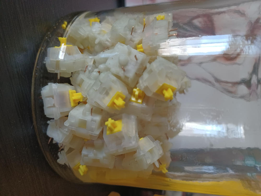 Gateron KS-3 Milky Yellow Pro Linear Switches - Customer Photo From Wick Carter