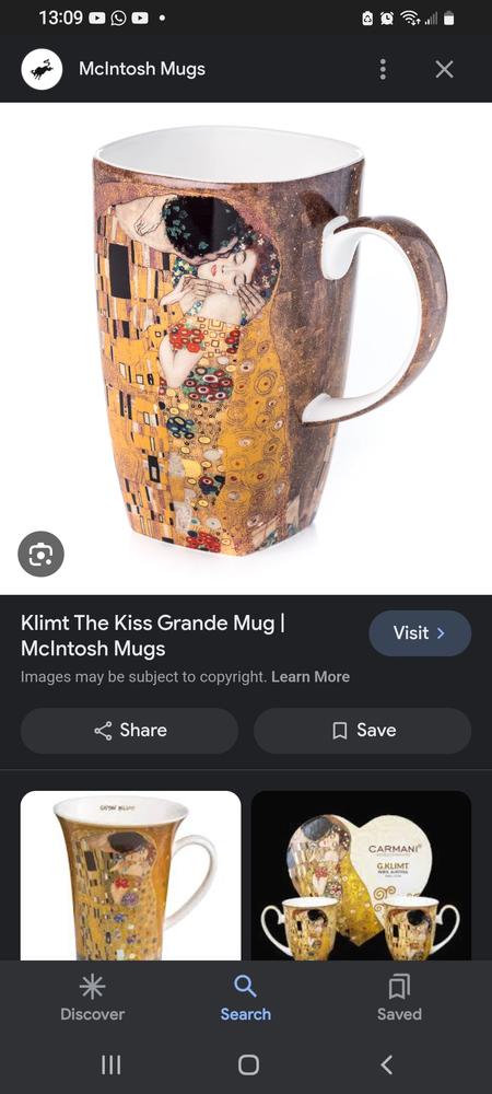 Klimt The Kiss Grande Mug - Customer Photo From Saraswati 