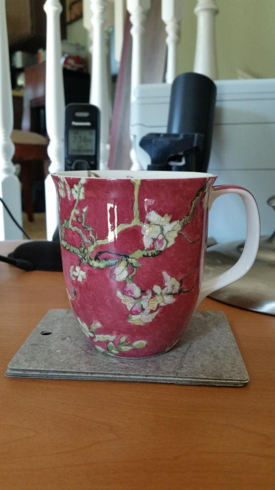 Van Gogh Almond Blossom Red Java Mug - Customer Photo From Dana Rule