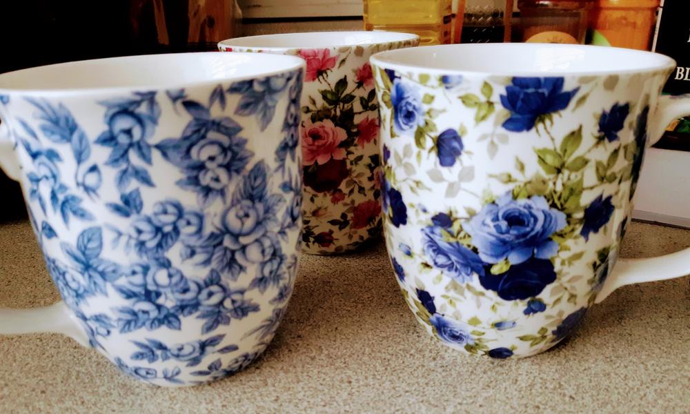 Pretty Chintzy Set of 3 Mugs - Customer Photo From Richard Diraddo