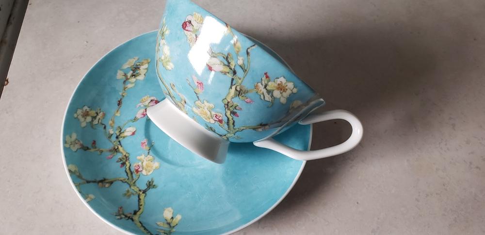 Van Gogh Almond Blossom Cup & Saucer - Customer Photo From Heather MacDonald