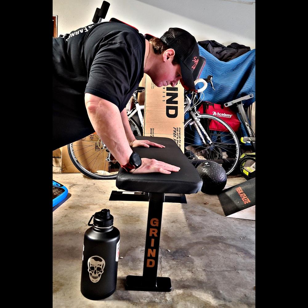 GRIND 3-Post Flat Bench - Customer Photo From Kat Callaway