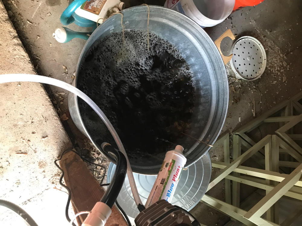 Compost Tea Aerator - The BubbleSnake : 5 or 25 Gallon Bucket Aerator - Customer Photo From Michael Seevers