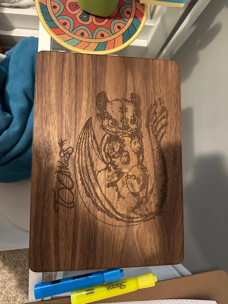 Custom Wood Laptop Covers - Customer Photo From Ash