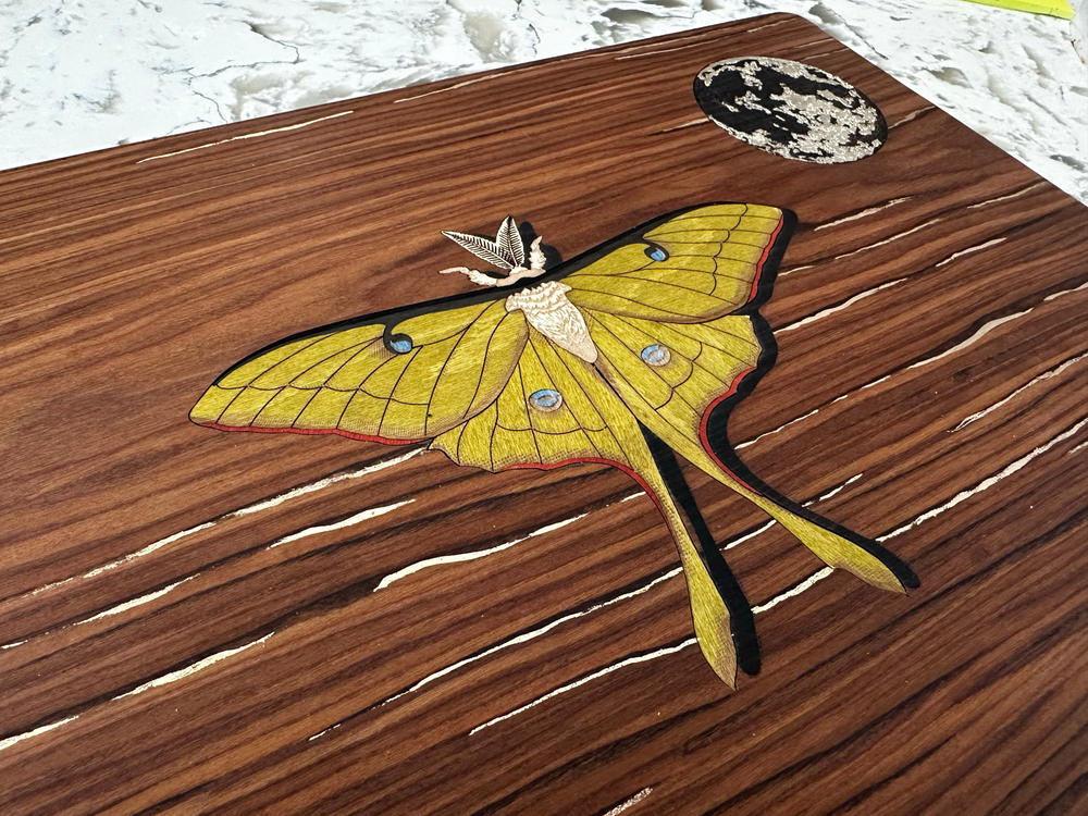 Custom Wood Laptop Covers - Customer Photo From Erin