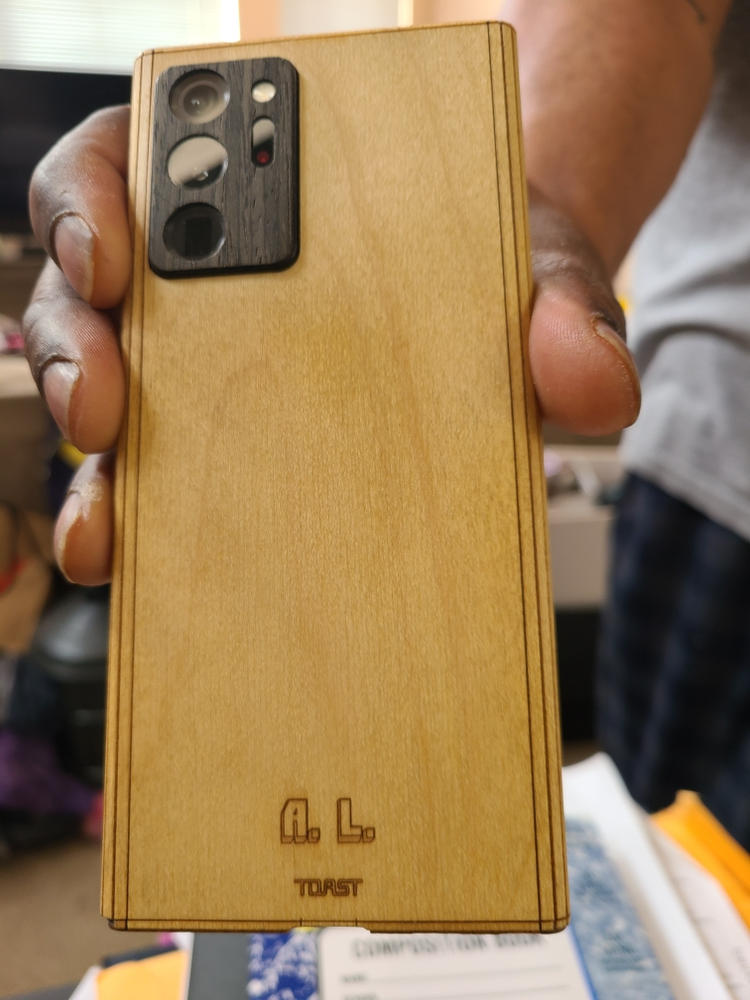 Real wood covers for Note 20 & Note 20 Ultra, Toast