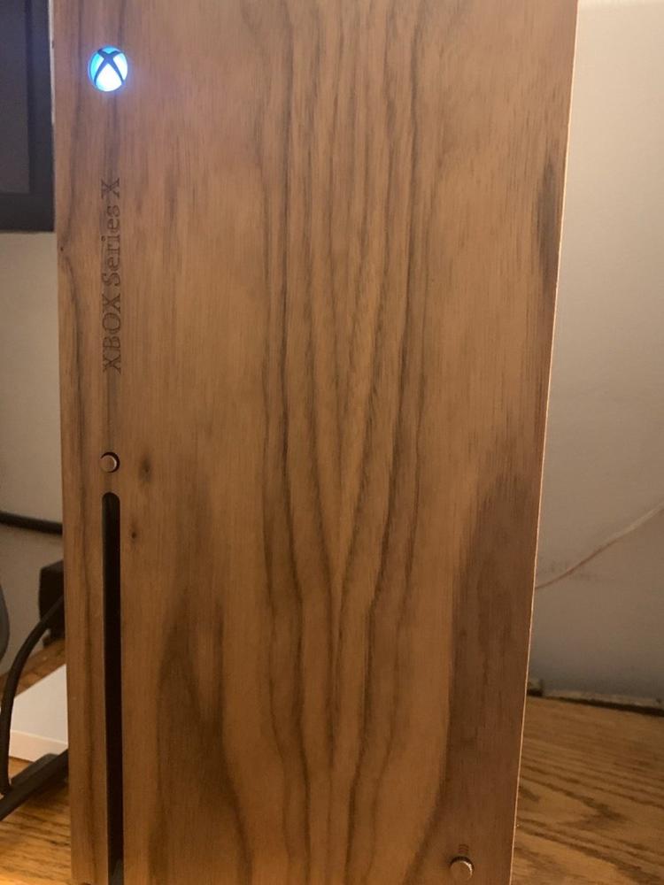 Xbox Series X wood cover - Customer Photo From Ryan Hannisick