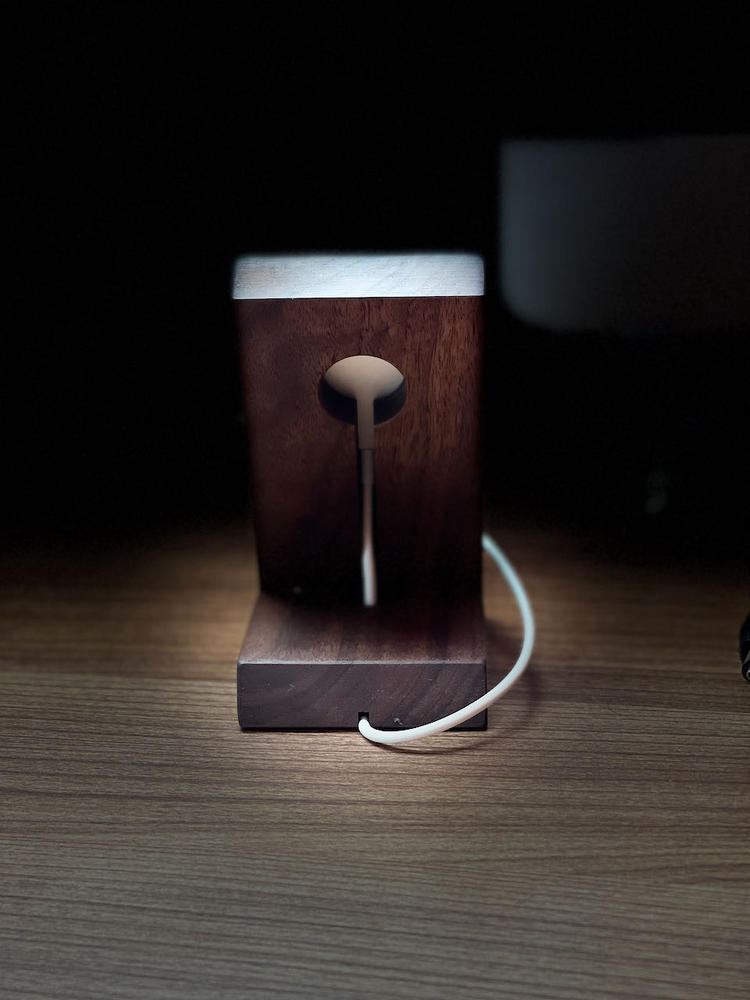 MagSafe Charger Stand (solid hardwood) - Customer Photo From P J