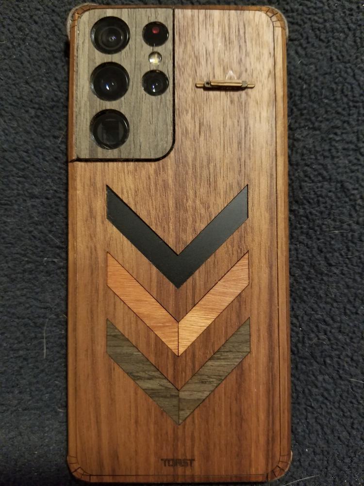 Galaxy S21 / S21 Ultra wood cover - Customer Photo From Peter M.