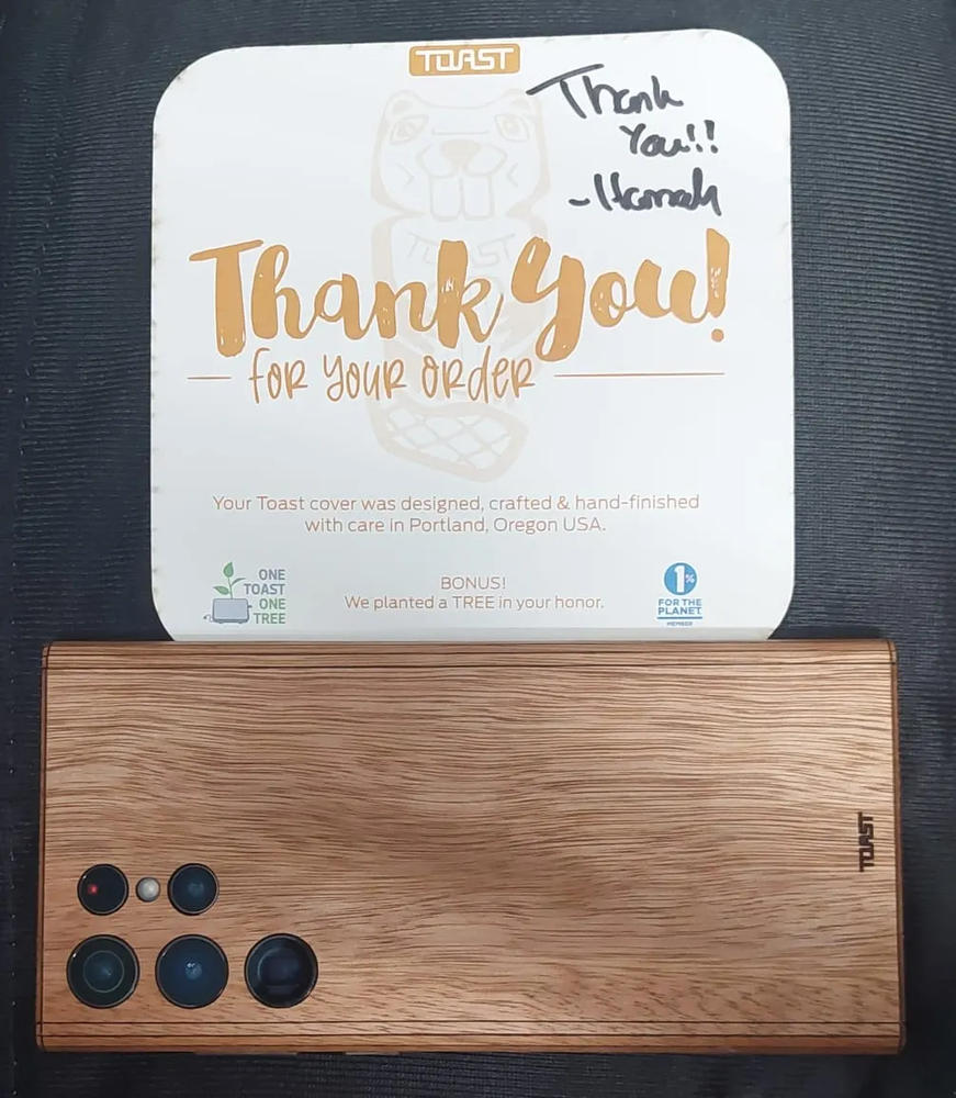 Galaxy S22 / S22 Ultra wood cover - Customer Photo From VIRAL VACHHANI