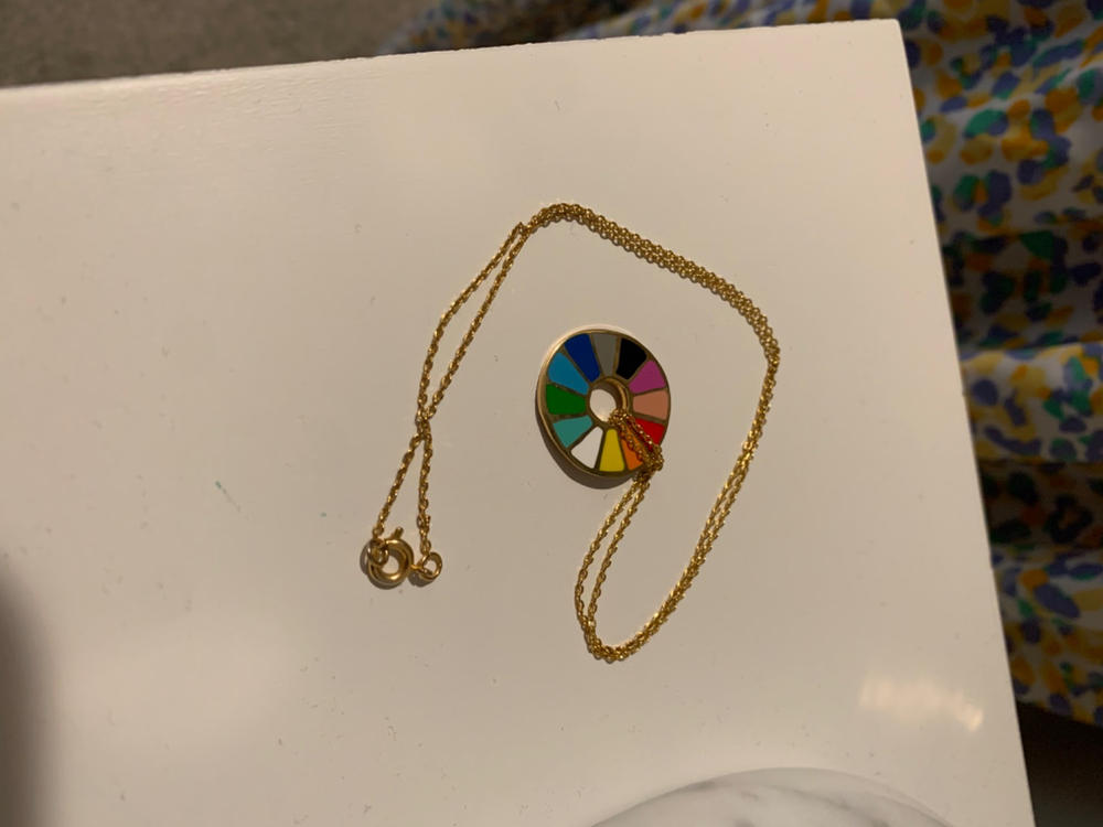 Color Wheel Pendant - Customer Photo From Samantha S.