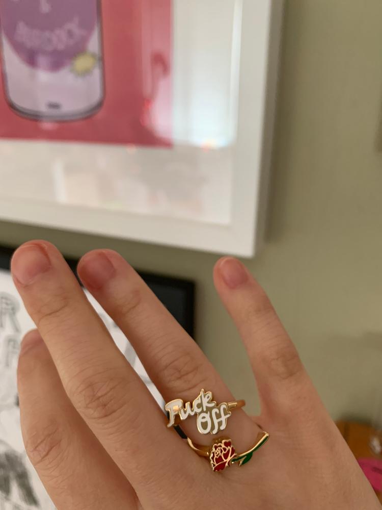 F*ck Off Ring - Customer Photo From Kay