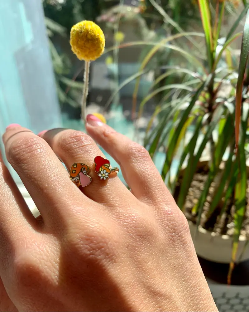 Magic Mushrooms Ring - Customer Photo From Carolina R.