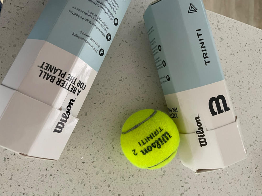 Wilson Triniti Tennis Balls - 3 Ball Sleeve - Customer Photo From David Booty