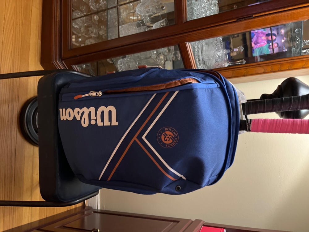 Wilson Super Tour Roland Garros Backpack Racquet Bag (Blue) - Customer Photo From MARILYN GUTIERREZ GUTIERREZ