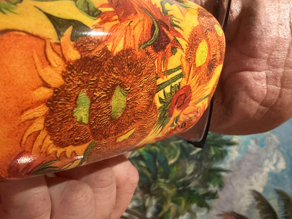 Van Gogh Sunflowers Grande Mug - Customer Photo From Juan H Estrada