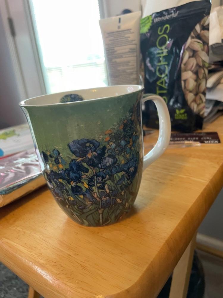 Van Gogh Irises Java Mug - Customer Photo From Janice Gottschalk