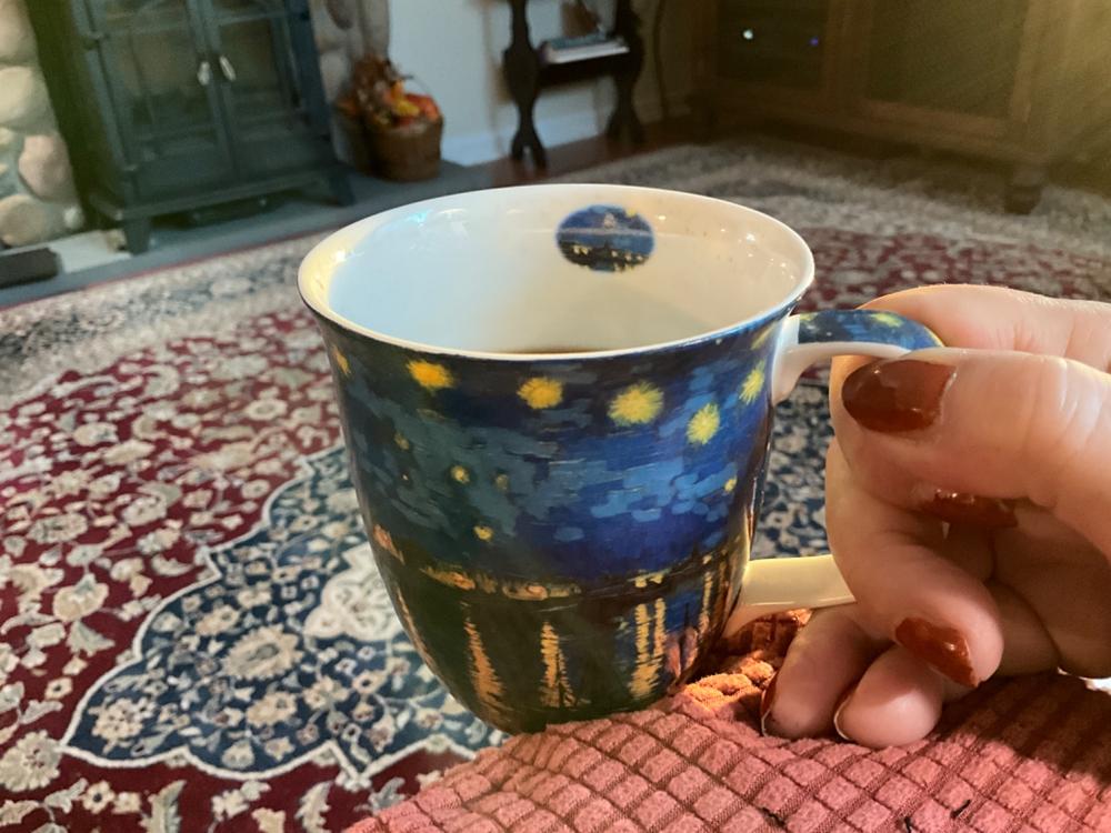 Van Gogh Starry Night over the Rhone Java Mug - Customer Photo From Carol Ann Oporto