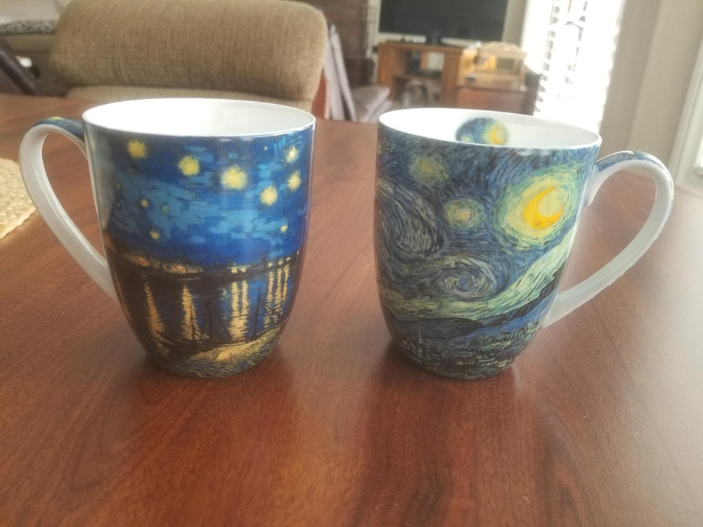 Van Gogh Starry Nights Mug Pair - Customer Photo From Alan Zack