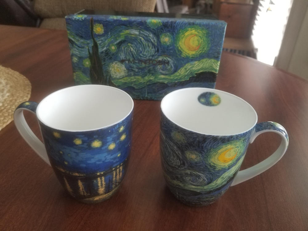 Van Gogh Starry Nights Mug Pair - Customer Photo From Alan Zack