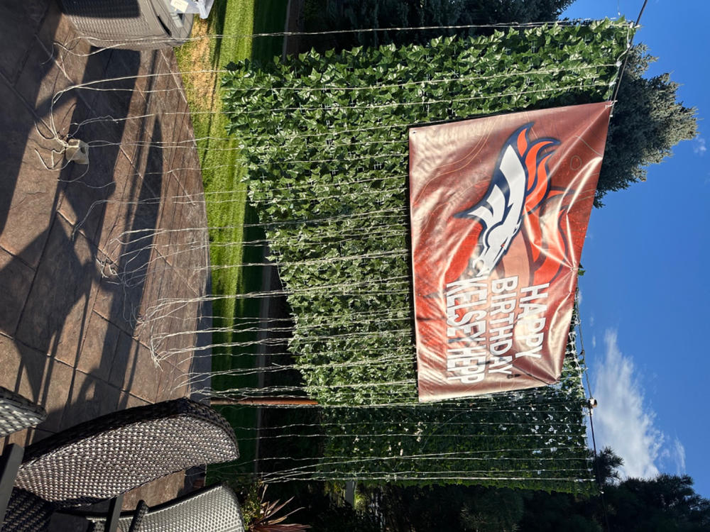 Personalized Denver Broncos Banner for Special Occasion, Holiday, Birthday, Announcement, Retirement, Promotion, Celebration. - 3½x7 FT, Yes - Customer Photo From Tina Hepp