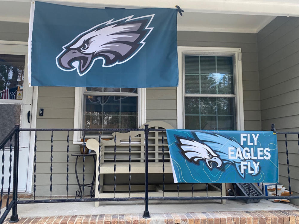 Personalized Philadelphia Eagles Banner for Special Occasion, Holiday, Birthday, Announcement, Retirement, Promotion, Celebration. - 2x4 FT, No - Customer Photo From Lisa Eoff