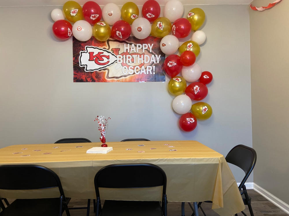 Personalized Kansas City Chiefs Banner for Special Occasion, Holiday, Birthday, Announcement, Retirement, Promotion, Celebration. - 2x4 FT, No - Customer Photo From Ashley Quinlan