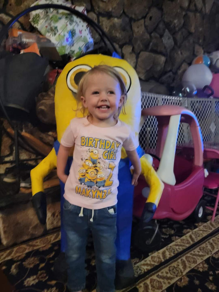 Personalize Minions Birthday Shirt Youth Toddler and Adult Sizes Available - Pink, 2T - Customer Photo From Patricia Kascsak