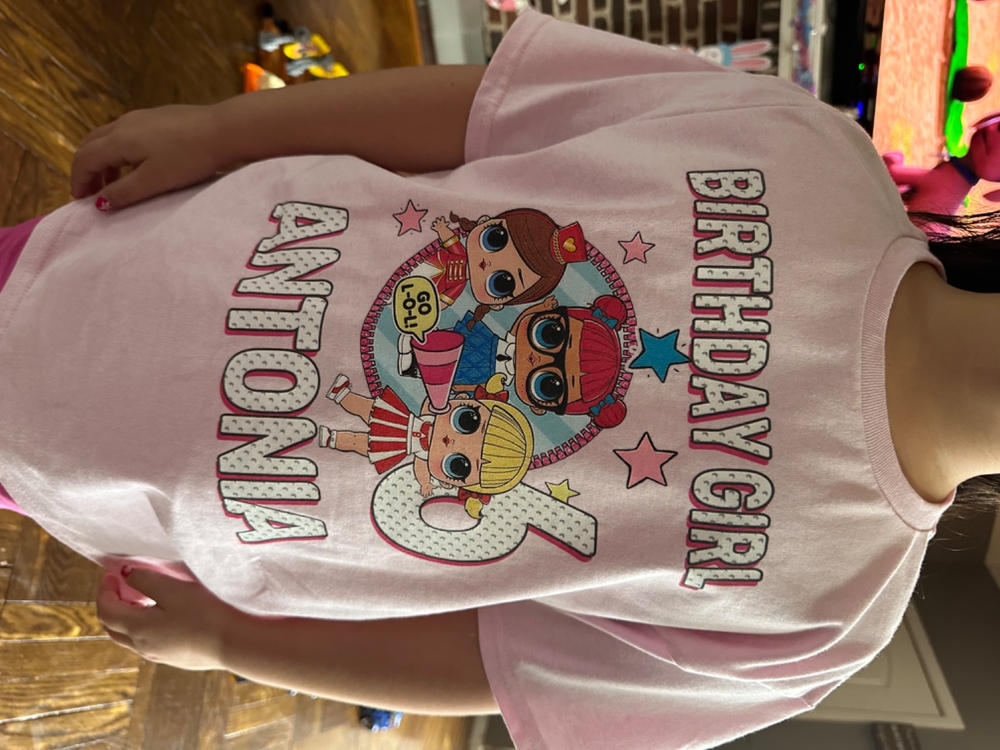 Personalized Lol Surprise Birthday Shirt Youth Toddler and Adult Sizes Available - Pink, Youth Medium - Customer Photo From Michelle Sivolella