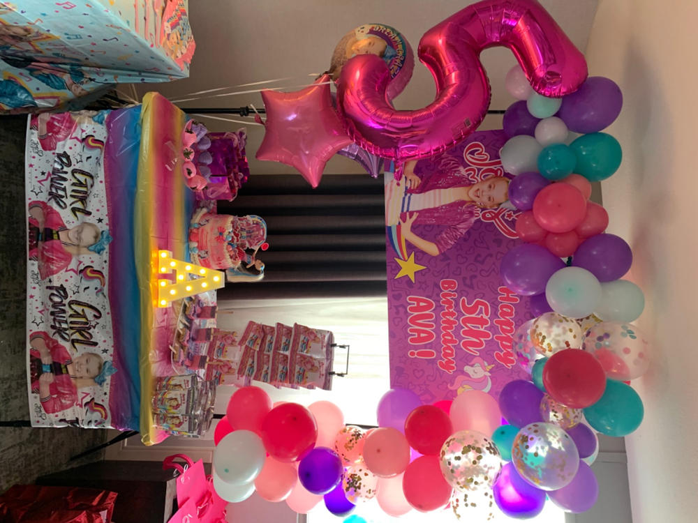 Custom Jojo Siwa Birthday Banner Weatherproofing - 2x4 FT, Yes - Customer Photo From Taylor Jackson
