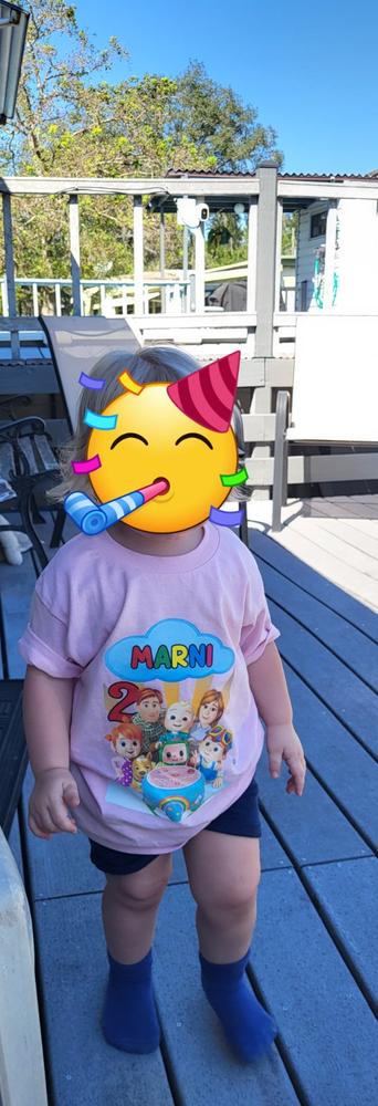 Cocomelon Family Birthday T-Shirts - Pink, 5T - Customer Photo From Brianne Thornsburry