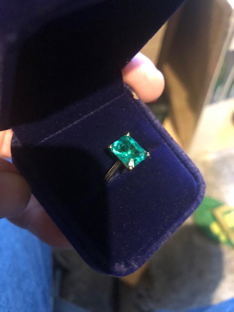 Evelyn Ring 18K Yellow Gold Emerald - Customer Photo From James Mcloughlin