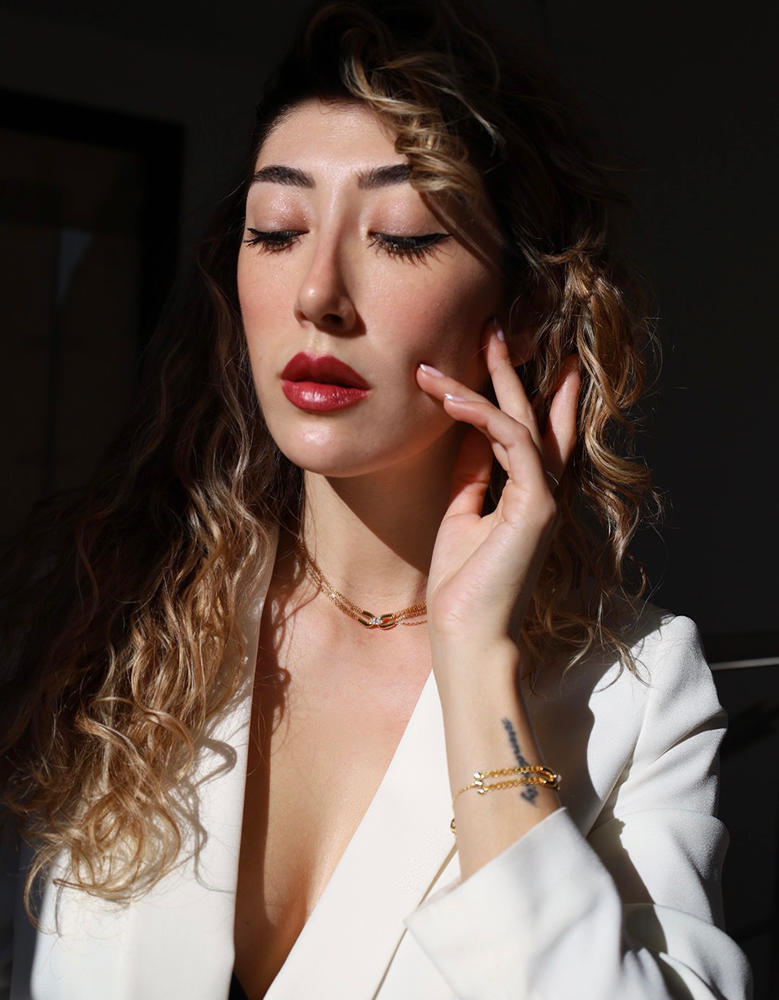 Cyndi Necklace Gold Vermeil - Customer Photo From Patricia Perez Martin