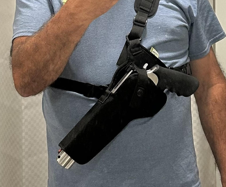 The Denali™ Chest Holster - Customer Photo From Keith Lloyd