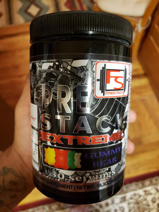 EXTREME PRE-STACK - PREWORKOUT SUPPLEMENT - Customer Photo From Chris T.