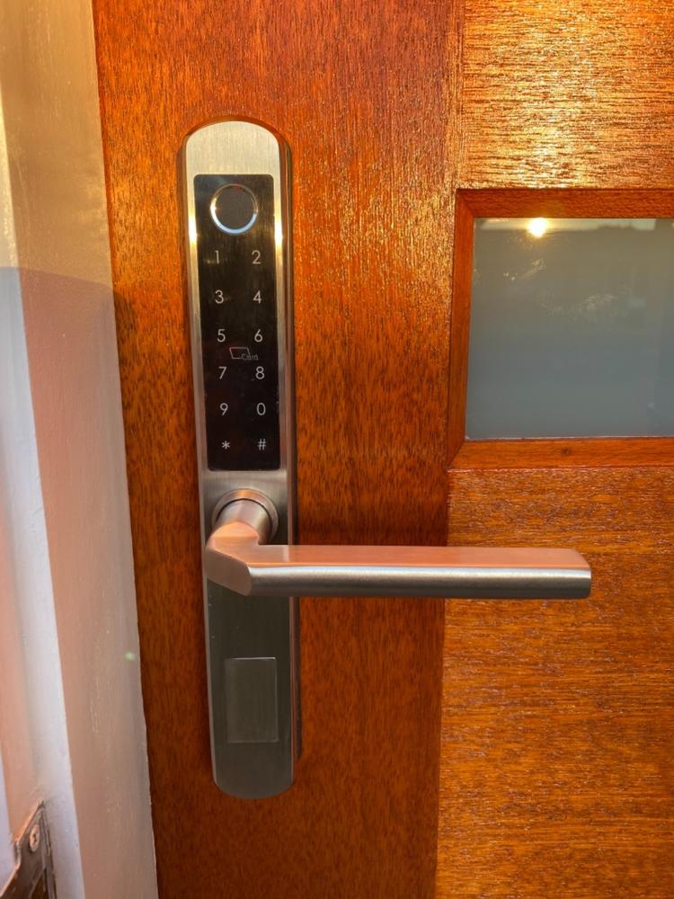 5in1 Slim Smart Sliding Door Lock with Bluetooth Fingerprint WiFi