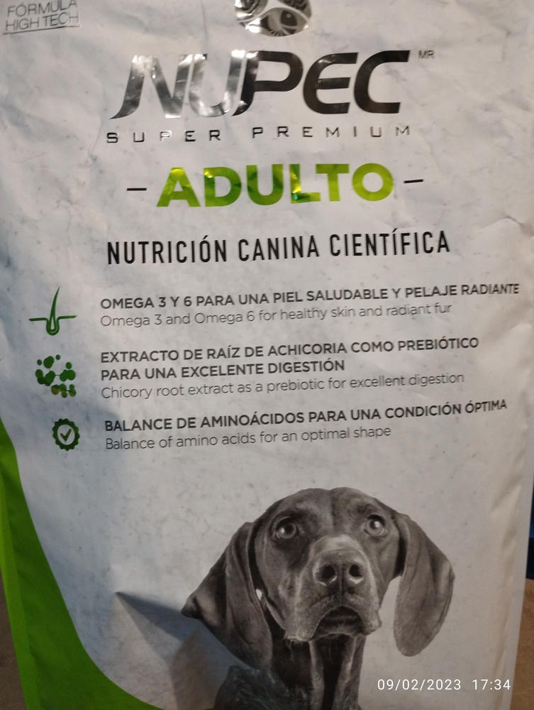Nupec Adulto 20kg  - Alimento Seco Perro Adulto Raza Grande y Mediana - Customer Photo From EMIL-EB FERNÁNDEZ ESTEBAN