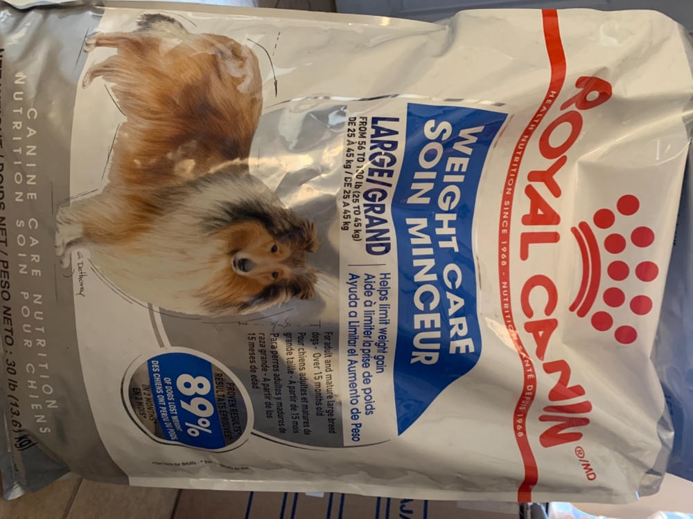 Royal Canin Large Light Weight Care / Maxi Weight Care 13.6 kg - Alimento Seco Adulto Raza Grande - Customer Photo From Gloria Valle