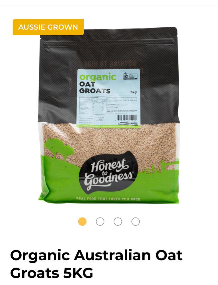 Organic Oat Groats 5KG - Customer Photo From M V 