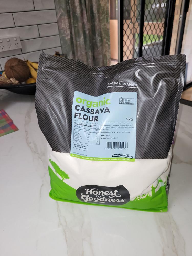 Organic Cassava Flour 5KG - Customer Photo From Alison MacDougall