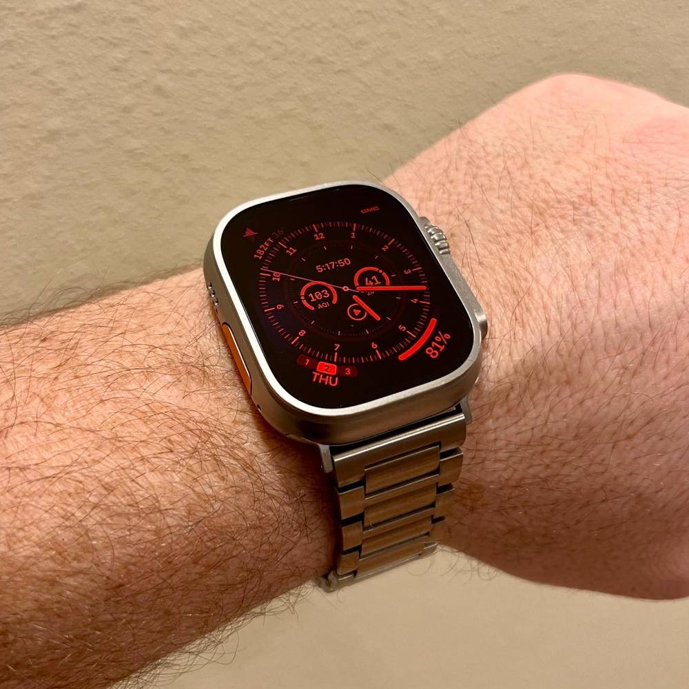 Titanium Apple Watch Ultra Band Sandmarc